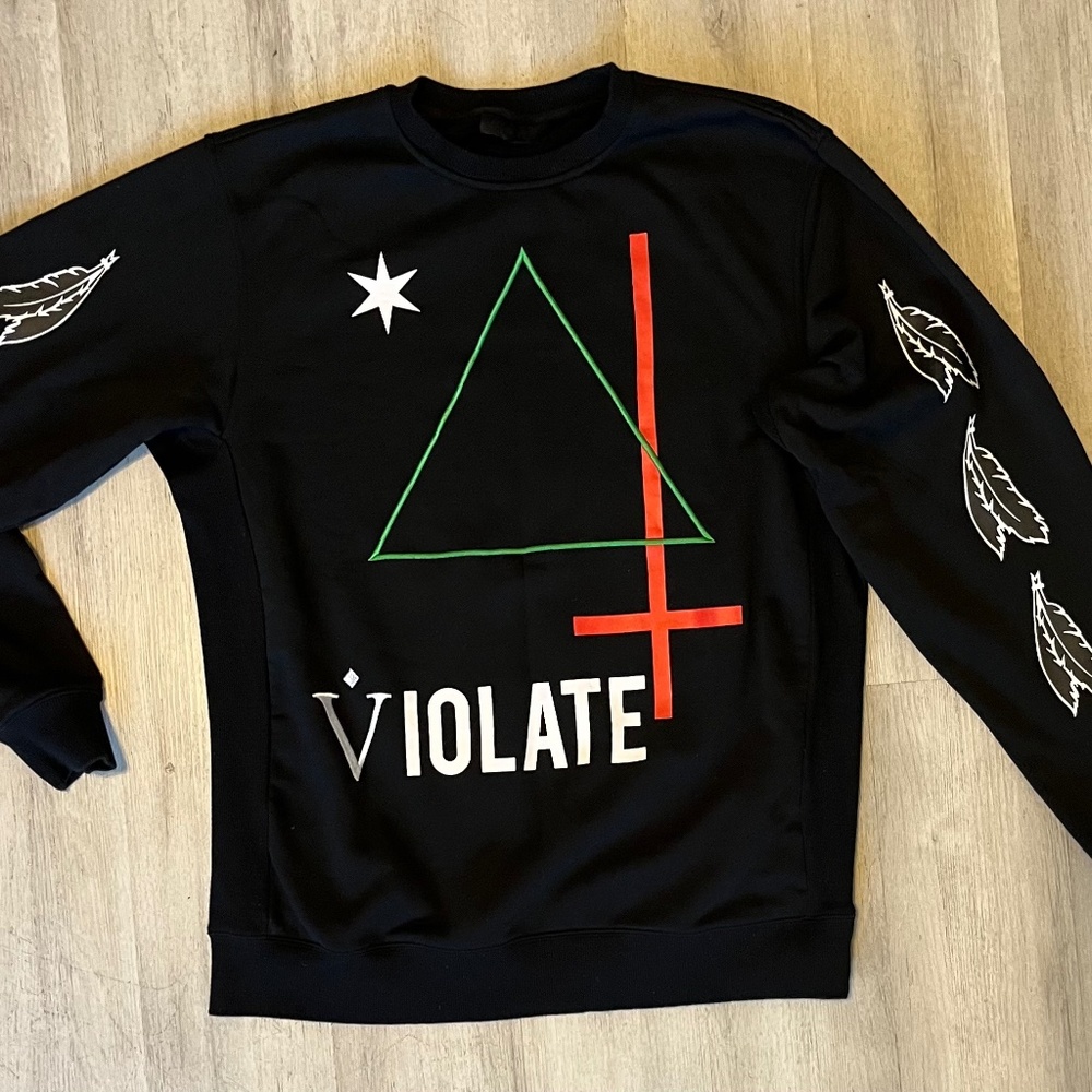 Black scale crewneck Violate